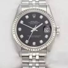 Thumbnail von Rolex Datejust 31 31mm Medium Stahl Weissgold 750 Diamanten 2001 Automatik Gold Stainless Steel 18kt White Gold Jubilé-band Chronometer Oyster Black Dial </h1>