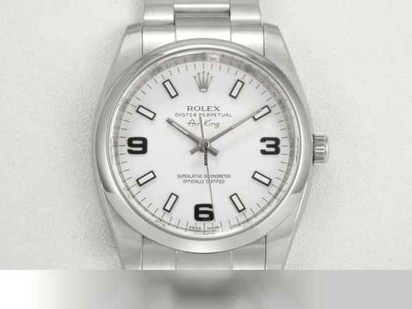  Rolex Air King 34mm Medium 114200 2013 Edelstahl Automatik Stahl Stainless Steel Oyster-band Chronometer White Dial </h1> 