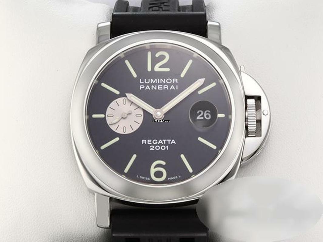 Panerai Luminor Regatta 2001 Laureus Award Pam00107 Alter: 2002 Automatik Stahl Steel Black Dial </h1>