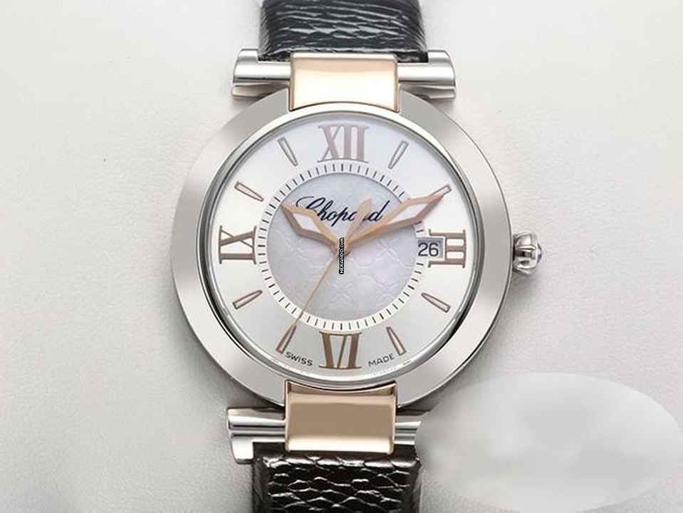  Chopard Imperiale 36mm Stahl Rosegold 750 388532 Perlmutt Lederband 18kt Rose Gold Steel </h1> 