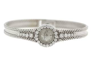 Thumbnail von Jaeger-LeCoultre Classic Vintage Cocktail Watch 18K Gold Diamonds