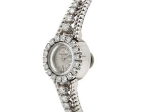 Thumbnail von Jaeger-LeCoultre Classic Vintage Cocktail Watch 18K Gold Diamonds