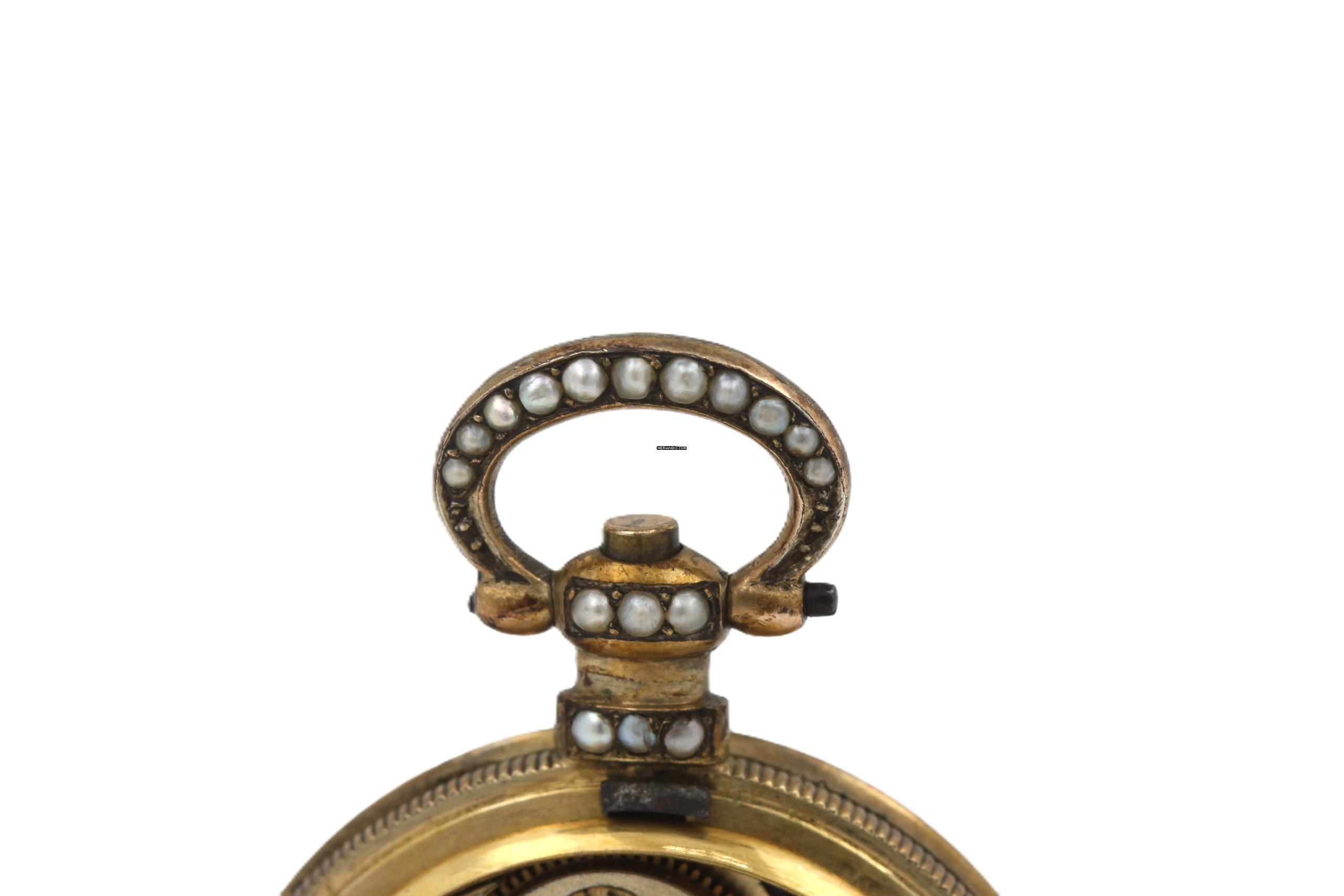 Thumbnail von Bovet Fleurier Antique Pocket Watch Chinese Market Enamel Ultra Rare