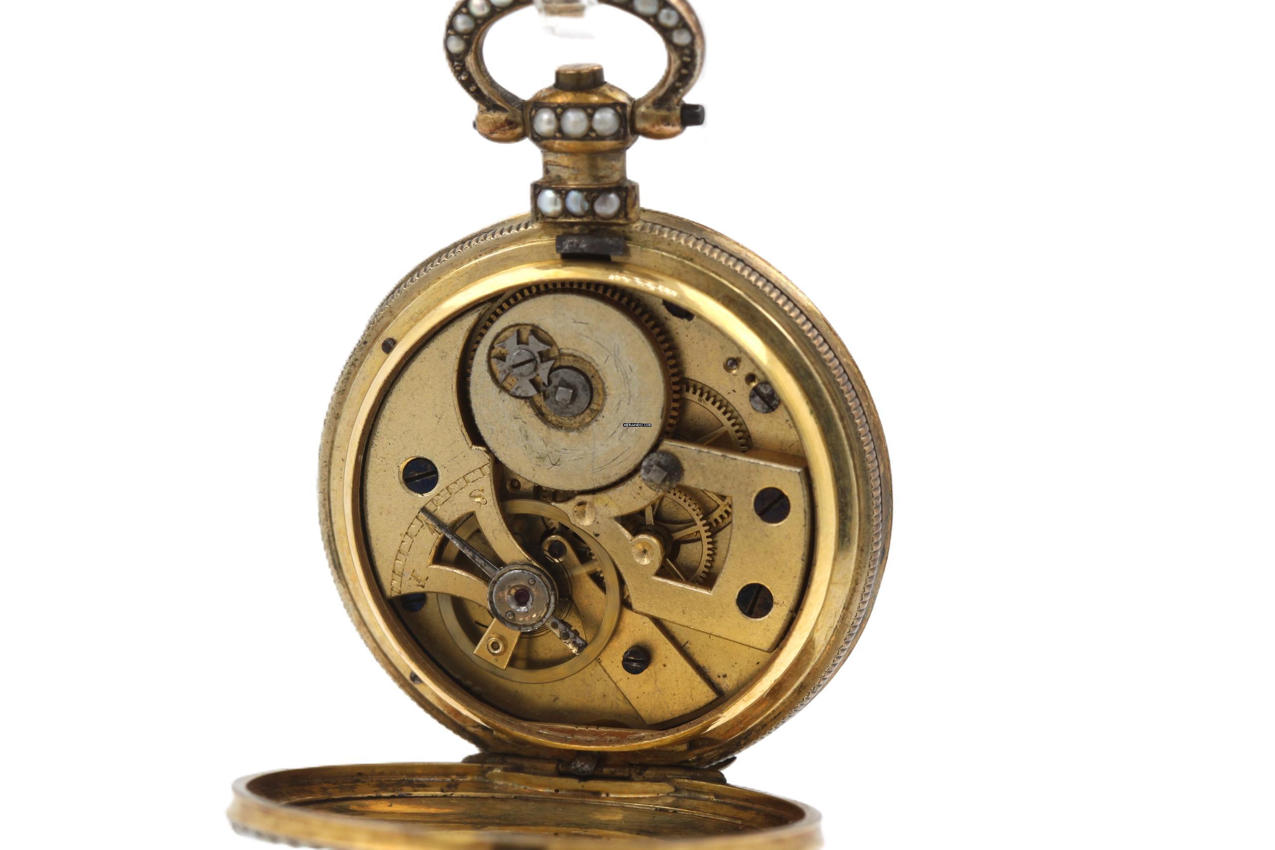 Thumbnail von Bovet Fleurier Antique Pocket Watch Chinese Market Enamel Ultra Rare