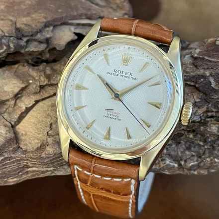  Rolex Oyster Perpetual Oyster Perpetual 34 - Ref. 6084 - Waffle Dial RED </h1> 