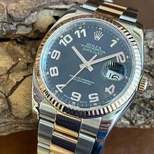Thumbnail von Rolex Datejust 36 Concentric Arabic Dial - FULL SET LC100 - Ref.116201 </h1>
