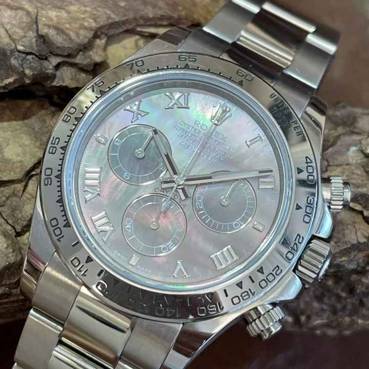  Rolex Daytona Daytona - Weißgold - Tahiti MoP - Papiere 2017 - Ref. 116509  