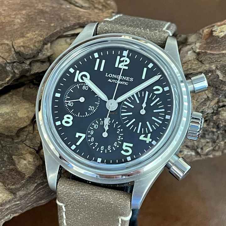  Longines Avigation BigEye Chronograph L2.816.4.53.2 - Full Set </h1> 