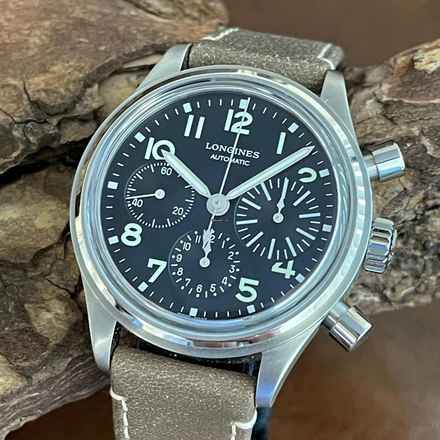  Longines Avigation BigEye Chronograph L2.816.4.53.2 - Full Set </h1> 
