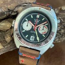 Thumbnail von Heuer Autavia GMT - Kal. 14 - Vintage - Ref. 11630 - PERFECT PATINA </h1>