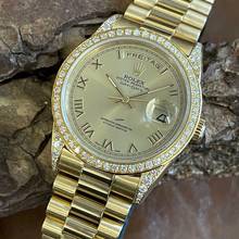 Thumbnail von Rolex Day-Date 36 36mm - 750 Gelbgold - Diamant - Ref. 18338 </h1>