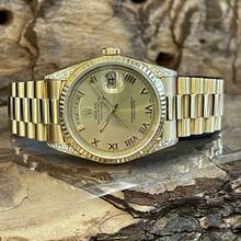 Thumbnail von Rolex Day-Date 36 36mm - 750 Gelbgold - Diamant - Ref. 18338 </h1>