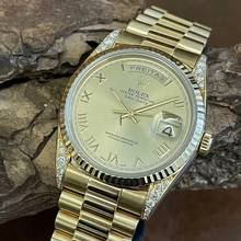 Thumbnail von Rolex Day-Date 36 36mm - 750 Gelbgold - Diamant - Ref. 18338 </h1>