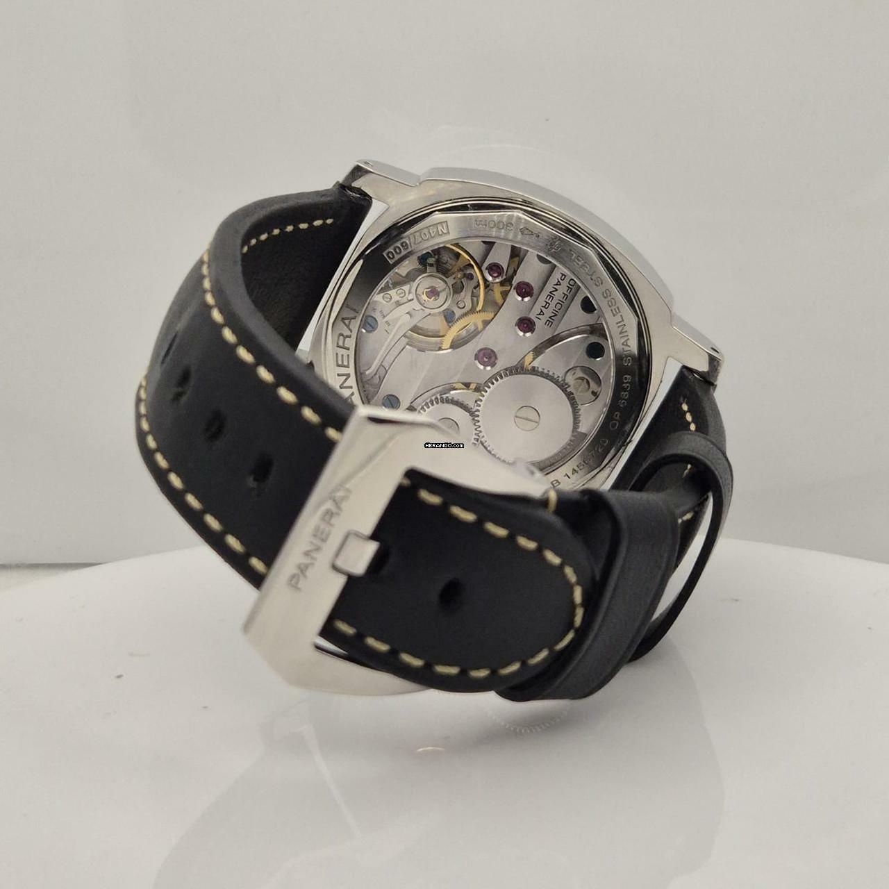 Thumbnail von Panerai Luminor Base Left-Hand Sandwich Dial 44mm Corda Completo