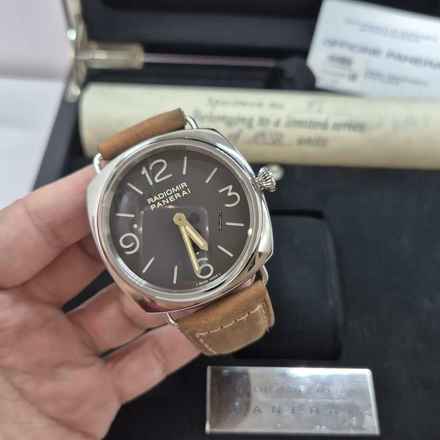  Panerai Radiomir 1938 Limited Edition Tobacco Dial 47mm Corda Completo 