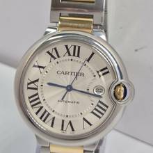 Thumbnail von Cartier Ballon Bleu 42mm Ouro & Aço 42mm Automático Completo