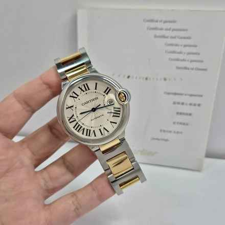  Cartier Ballon Bleu 42mm Ouro & Aço 42mm Automático Completo 