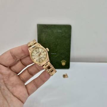  Rolex Oyster Perpetual Lady Date Full Gold Vintage 26mm Completo 
