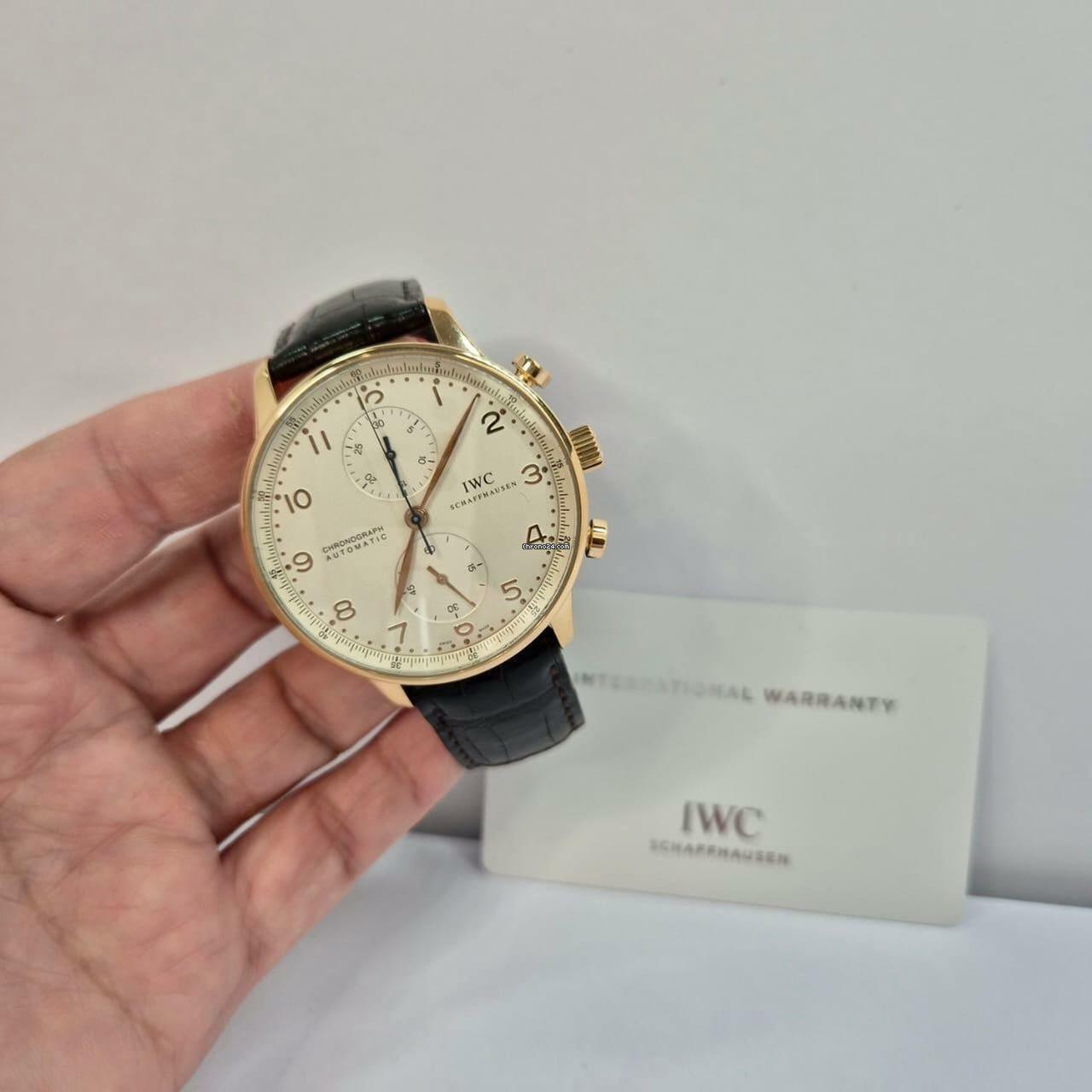  IWC Portugieser Chronograph Portuguese Chronograph Ouro Rosé 41mm Automático Completo 