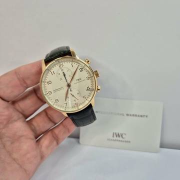  IWC Portugieser Chronograph Portuguese Chronograph Ouro Rosé 41mm Automático Completo 