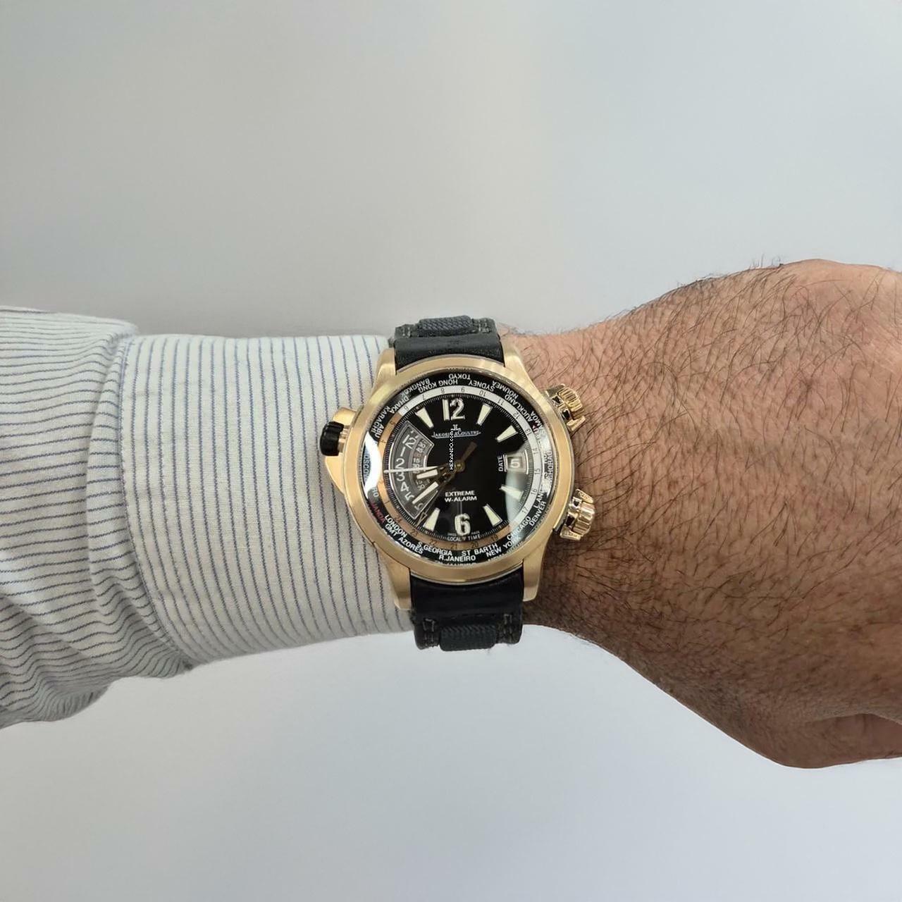 Thumbnail von Jaeger-LeCoultre Master Compressor World Timer Alarm Ouro Rosé 46mm Completo