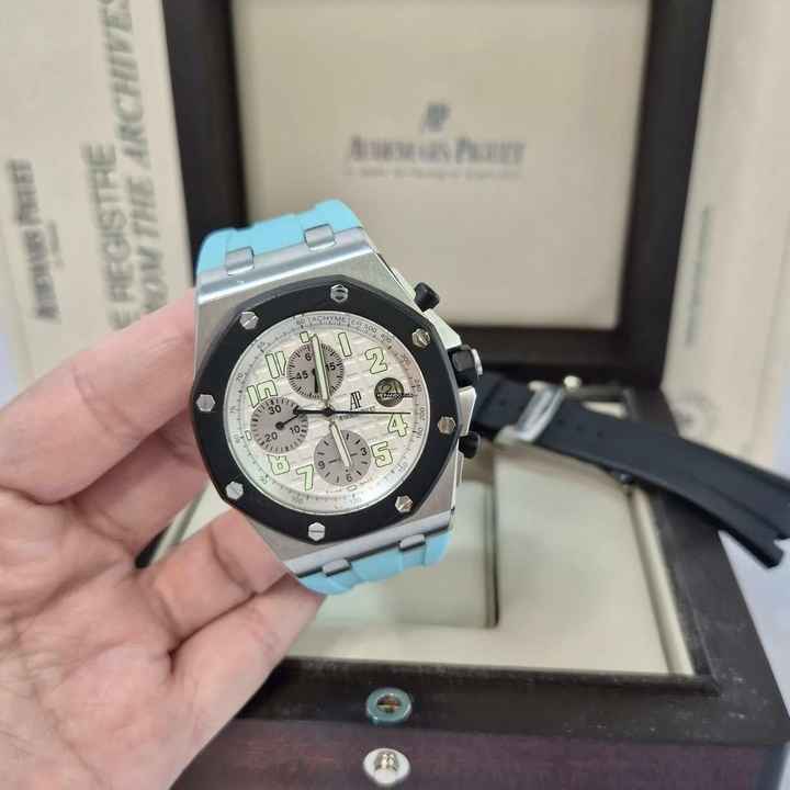  Audemars Piguet Royal Oak Offshore Chronograph Rubberclad White 42mm Completo 