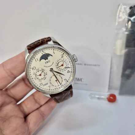  IWC Portugieser Ewiger Kalender Portuguese Perpetual Calendar Moonphase 7 Days 44mm Automático Completo 
