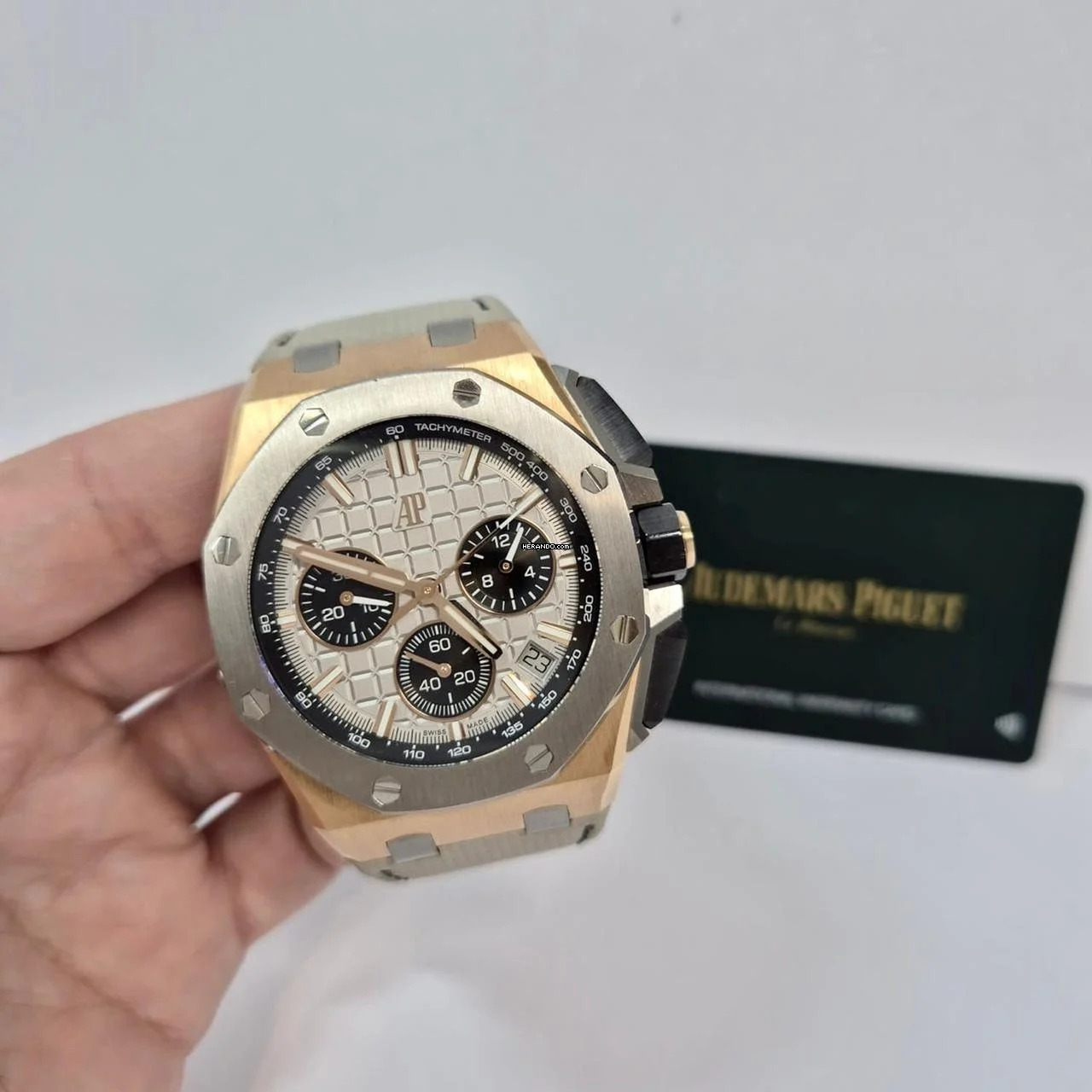  Audemars Piguet Royal Oak Offshore Chronograph Baby Lebron James Ouro Rosé 43mm Completo 