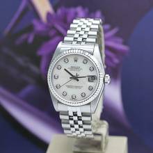 Thumbnail von Rolex Datejust 31 Medium Stahl/Weißgold Ref :68274 Box von 1998 </h1>