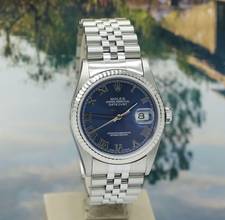 Thumbnail von Rolex Datejust 36 Stahl Ref :16234 Rolex Box & Papiere von 2001 </h1>