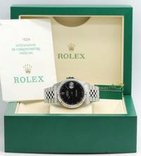 Thumbnail von Rolex Datejust 36 Stahl Ref :16234 Rolex Box & Papiere von 2002 </h1>