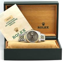Thumbnail von Rolex Datejust 36 Stahl/Gold Ref :16233 Rolex Box & Papiere von 1990 </h1>