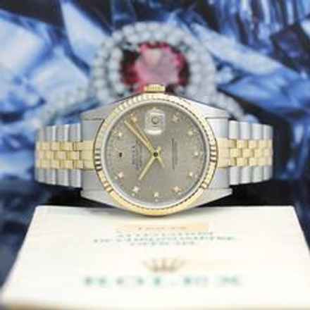  Rolex Datejust 36 Stahl/Gold Ref :16233 Rolex Box & Papiere von 1990 </h1> 