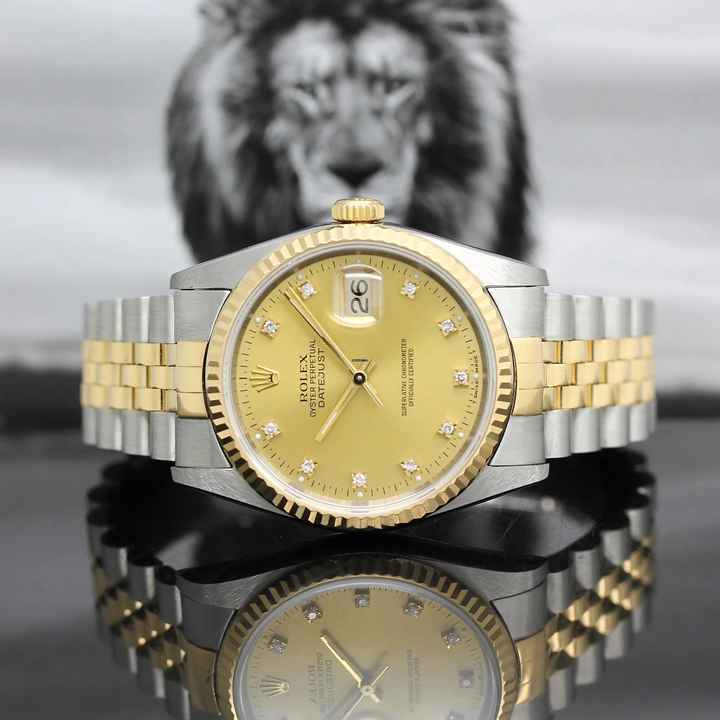  Rolex Datejust 36 Stahl/Gold Ref :16233 Rolex Box & Papiere von 1989 </h1> 