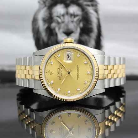  Rolex Datejust 36 Stahl/Gold Ref :16233 Rolex Box & Papiere von 1989 </h1> 
