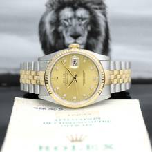 Thumbnail von Rolex Datejust 36 Stahl/Gold Ref :16233 Rolex Box & Papiere von 1989 </h1>
