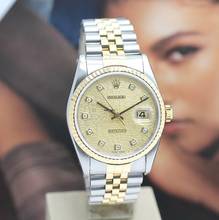 Thumbnail von Rolex Datejust 36 Stahl/Gold Ref :16233 Rolex Box & Papiere von 1997 </h1>