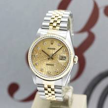 Thumbnail von Rolex Datejust 36 Stahl/Gold Ref :16233 Rolex Box & Papiere von 1997 </h1>