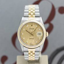 Thumbnail von Rolex Datejust 36 Stahl/Gold Ref :16233 Rolex Box & Papiere von 1997 </h1>