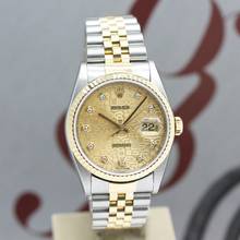 Thumbnail von Rolex Datejust 36 Stahl/Gold Ref :16233 Rolex Box & Papiere von 1997 </h1>