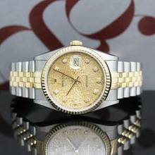 Thumbnail von Rolex Datejust 36 Stahl/Gold Ref :16233 Rolex Box & Papiere von 1997 </h1>