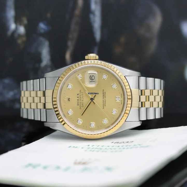  Rolex Datejust 36 Stahl/Gold Ref :16233 Rolex Box & Papiere von 1996 </h1> 