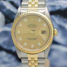 Thumbnail von Rolex Datejust 36 Stahl/Gold Ref :16233 Rolex Box & Papiere von 1996 </h1>