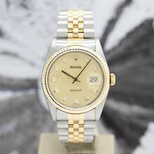 Thumbnail von Rolex Datejust 36 Stahl/Gold Ref :16233 Rolex Box & Papiere von 1999 </h1>
