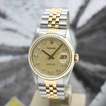 Thumbnail von Rolex Datejust 36 Stahl/Gold Ref :16233 Rolex Box & Papiere von 1999 </h1>