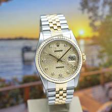 Thumbnail von Rolex Datejust 36 Stahl/Gold Ref :16233 Rolex Box & Papiere von 2002 </h1>