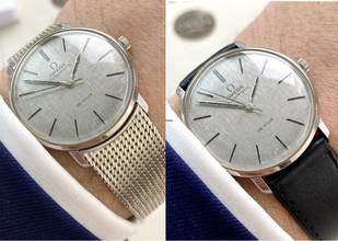 Thumbnail von Omega De Ville Vintage SOLID WHITE GOLD EXTRACT Automatic Automatik 161024 161024