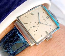 Thumbnail von Patek Philippe Vintage Seltene Vintage Edelstahl Stahl Tank ref 1408 1408