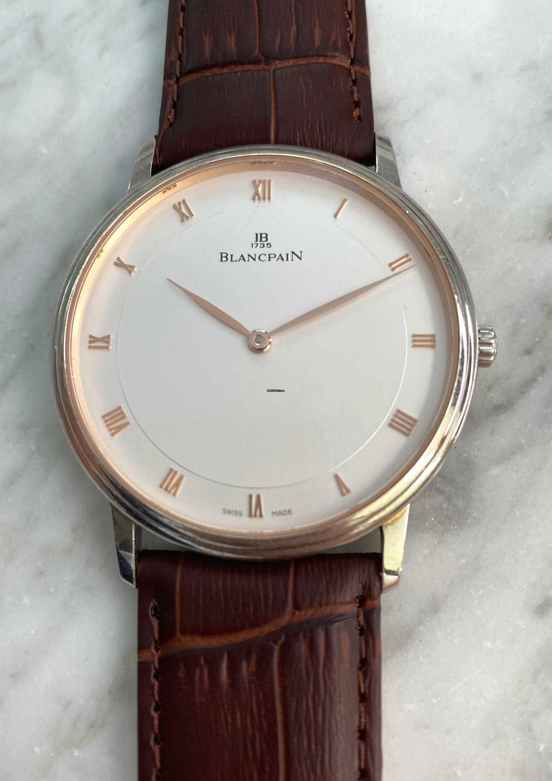 Thumbnail von Blancpain Villeret Big Villeret SOLID WHITE GOLD 40mm Automatic ref 4053 4053
