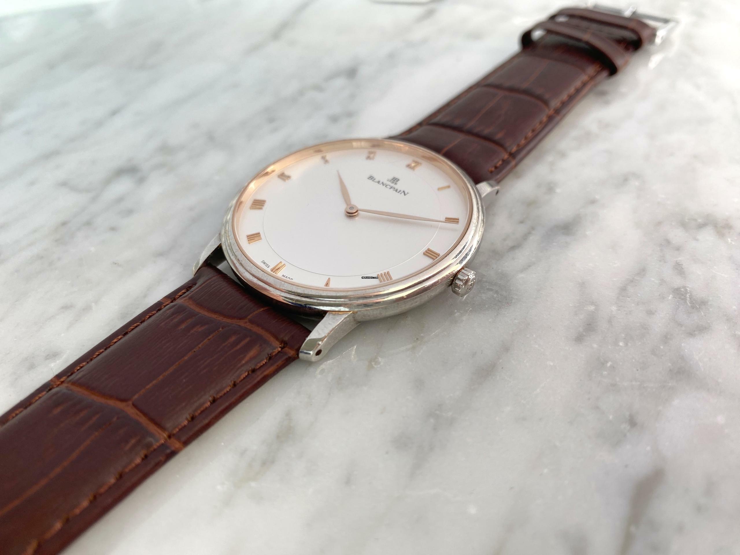 Thumbnail von Blancpain Villeret Big Villeret SOLID WHITE GOLD 40mm Automatic ref 4053 4053